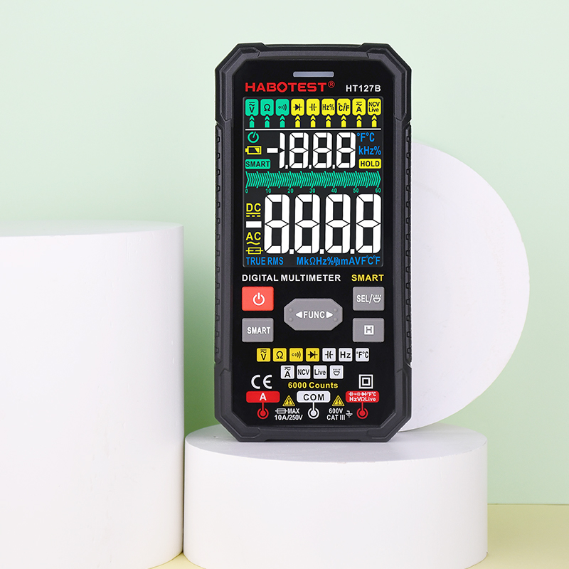 6000 отсчетов Цифровой мультиметр T-RMS/автоматически настраивающийся диапазон аналоговый мультиметр смарт-чип цифровой мультиметр
