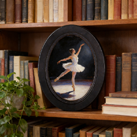 Cadre photo ovale classique Qumazhu de style européen rétro, cadre photo décoratif mural vintage noir, cadeau en polyéthylène vintage
