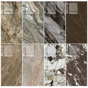 Carreaux <span class=keywords><strong>de</strong></span> porcelaine <span class=keywords><strong>de</strong></span> luxe foncés pour sols et murs intérieurs 600x1200mm pour hall d'hôtel, fond TV, club KTV - émaillés - Product Image 3