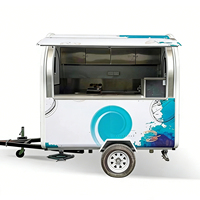 Remorque commerciale pour boissons, bar mobile, remorque alimentaire, remorque de cuisine en acier inoxydable, personnalisation de la marque