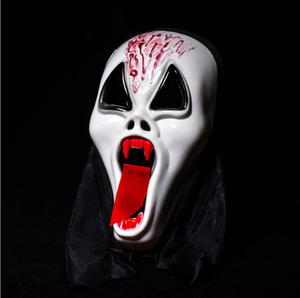 Venta al por mayor de fábrica Juguetes de Halloween Hombre Cara completa Prop Monografía Diablo Grito Mueca Muerte Máscara de terror - Product Image 6