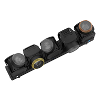 Tornado TB5 IP 5x120w RGBL LED, même bibliothèque de canaux ACME, LED auxiliaire externe, projecteur à tête mobile simple à mouvement oscillant, connectable