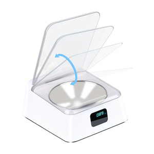 Dispensador automático de comida <span class=keywords><strong>para</strong></span> <span class=keywords><strong>perros</strong></span> con detección de infrarrojos programable, apertura de cubierta automática, reciclaje de viaje portátil - Product Image 4