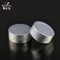 Boîte en aluminium portable de voyage, mini-récipient métallique de 25 ml pour crème pour le visage, shampoing, parfum, épices