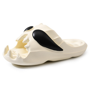 Sandales d'été en EVA pour hommes, antidérapantes, respirantes, à semelle épaisse, tongs d'extérieur, taille 36-45, noir et blanc cassé - Product Image 5