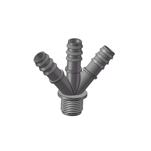 Riego PE Goteo Tubo 4way 16mm OEM Y Estilo Barb <span class=keywords><strong>Tee</strong></span> Connect - Product Image 2