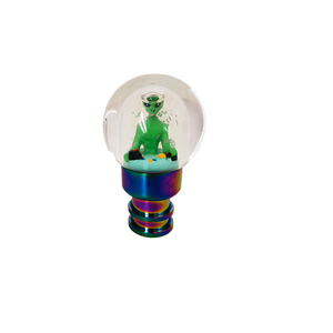 Perilla de engranaje de cristal personalizada, perilla de engranaje de resina, accesorios universales para Interior de coche, perilla de cambio de flor falsa - Product Image 2