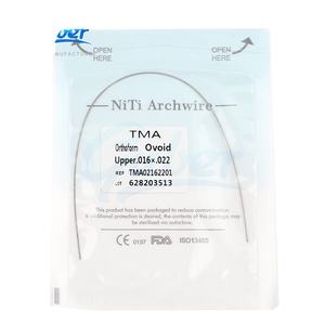 Guber materiale dentale <span class=keywords><strong>TMA</strong></span> fili filo <span class=keywords><strong>TMA</strong></span> dentale dritto ortodontico per bretelle - Product Image 1