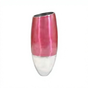 Floreros Modernos de Aluminio, Niquelados Brillantes, Más Vendidos para Decoración de Bodas, Banquetes y Hoteles - Product Image 1