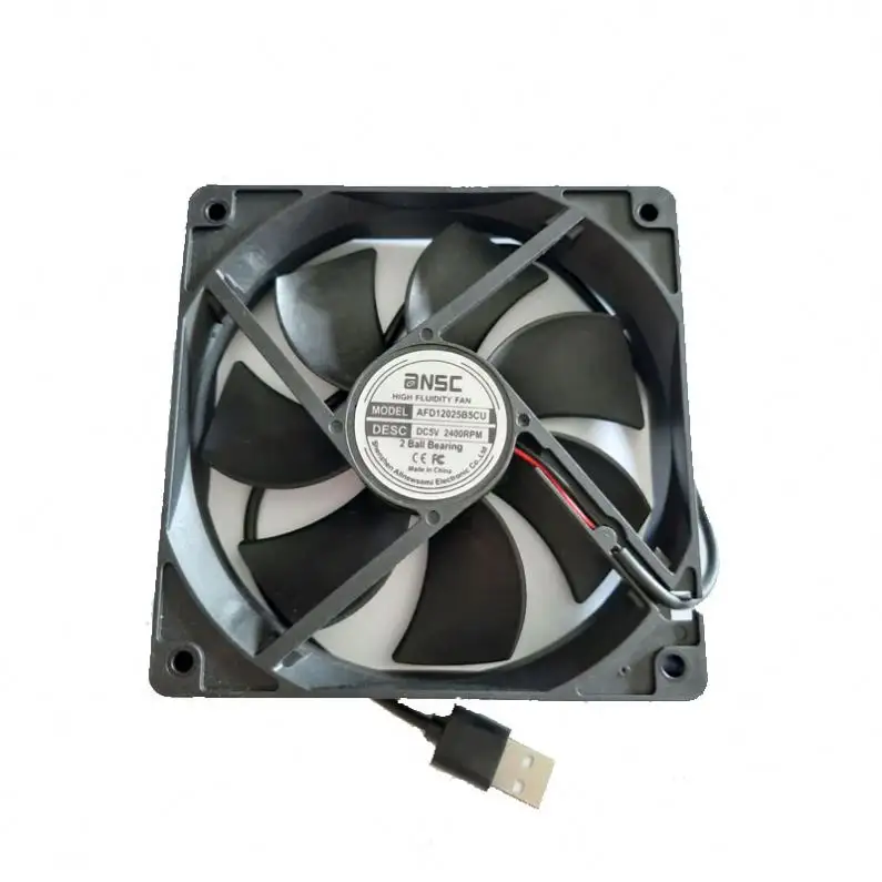 AFD12025B05VC(M) DC 5V USB 12025 120mm x 120mm x 25mm Roulement À Billes D'échappement Ventilateur de Refroidissement