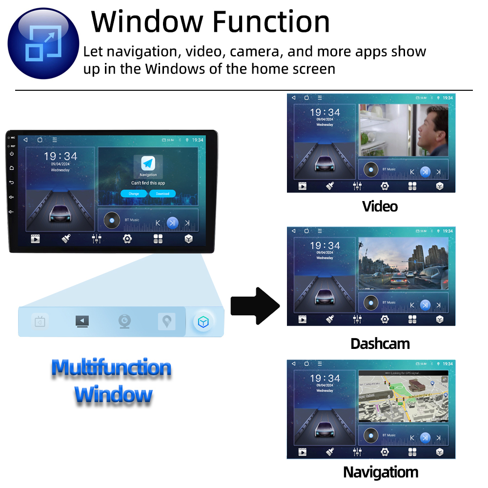 Ts18 Android Universal 2K Qled Car DVD Player with Carplay