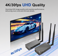 Kit émetteur-récepteur sans fil HD MI 4K 30Hz, transmission vidéo longue portée 500m depuis un reflex numérique, un ordinateur portable, une box TV, une PS4 vers un téléviseur/projecteur