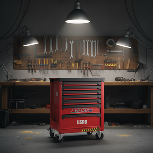 Armoire à outils Usag Start 516 à 7 tiroirs, rangement roulant pour atelier - Product Image 3