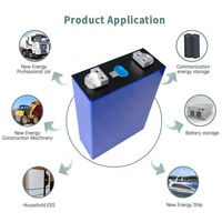بطارية EVE الأصلية LF344 3.2V 350Ah LiFePO4 مع محول مزود بقطبين ملحبين بفتحتين ملحومة من المصنع، شحن سريع DDP.