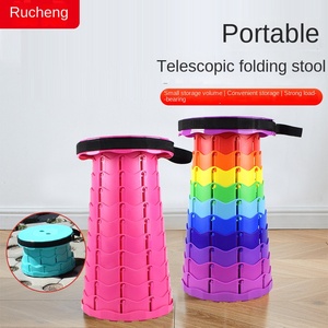 Wholesale Portable Telescopic Folding Plastic <b>Stool</b> for Home Courtyard Outdoor Travel Fishing Plastic Living Room - Product Image 5