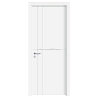 Portes intérieures en bois pour bureau Maison Chêne blanc Placage de bois massif Finition Serrure intelligente Certifiée CE Étanche Design minimaliste