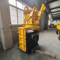 Marteau vibrant portable pour excavatrice, fixation latérale, dépliage rapide, piqueteuse pour engins de construction de 20-25 tonnes