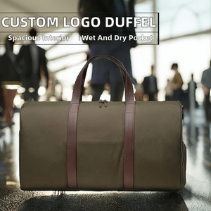 Eco-Friendly Durable Canvas <b>Weekender</b> Duffel <b>Bag</b> with Dry-Wet Separation Gym & Sport <b>Travel</b> Luggage for Men and <b>Women</b> - Product Image 2