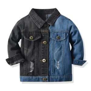 Nieuwe Ontwerp Boutique Amerikaanse Europese Jongens Jeans Kleding Top Baby Denim Jasje Jongens Kids Denim Jacket