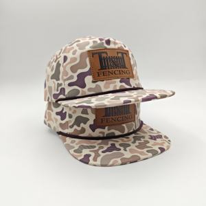 Gorra de béisbol unisex Richardson 256 sin estructura de 5 paneles con parche tejido personalizado en blanco, gorra trucker de verano con cuerda y cierre snapback - Product Image 2