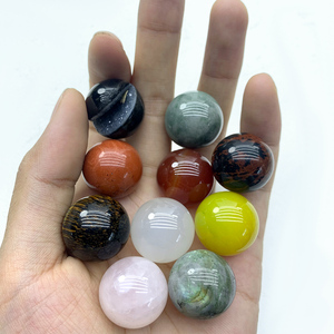 Bán Buôn 15Mm Đánh Bóng Tự Nhiên Agate Rose Quartz Tiger Eye Thạch Anh Tím Pha Lê Bóng Hạt Mini Healing Sphere Cho Tự Làm Tình Yêu - Product Image 4