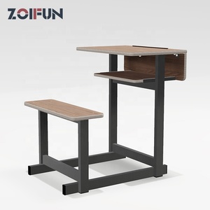 Banc en bois pour école primaire, 2 places, très vendu au Moyen-Orient - Product Image 1