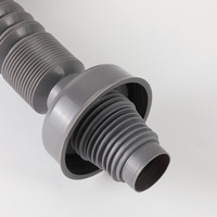 Connecteur moulé par injection en plastique souple HJSJ pour tuyau de drainage, éviers de cuisine, épaissi, anti-odeur, anti-fuite, modèle 1-1/2