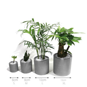 Vaso per piante succulente in <span class=keywords><strong>cemento</strong></span> con fioriera quadrata in <span class=keywords><strong>cemento</strong></span> grigio opaco per la decorazione domestica - Product Image 3