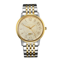 Montre personnalisée OEM Citizen en acier inoxydable, résistante à l'eau 3BAR, mouvement inversé en sens inverse des aiguilles horaires
