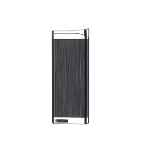 JOFI Slim Metal Butane Cigarette Lighter Windproof Portable Travel Modern Design Direct Fire <b>Red</b> Flame - Product Image 3