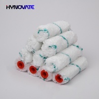 Vente en gros depuis la Chine Brosse à rouleau en microfibre à rayures vertes pour la peinture murale
