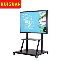 Tableaux blancs interactifs SmartBoards 65 pouces multi-touch IR à écran tactile LCD avec 40 points Android 14 pour les réunions et l'éducation