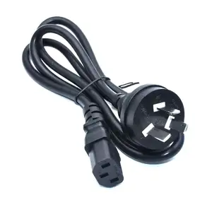 Australian Plug IEC C13 Power Extension Cable 1.5m 0.75mm for PC Computer Monitor Epson Printer