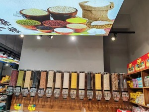 ECOBOX in plastica per noci gravitazionali sfuso distributore di cereali per alimenti secchi Dispenser di caramelle per grano Gravity bidoni per alimenti alla rinfusa per negozio - Product Image 5