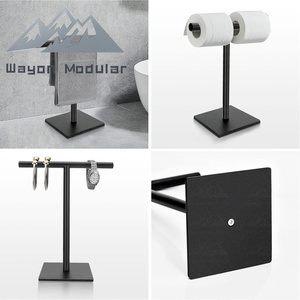Porte-serviettes en acier inoxydable Wayon pour salle de bain avec options sur pied et murales - Product Image 3