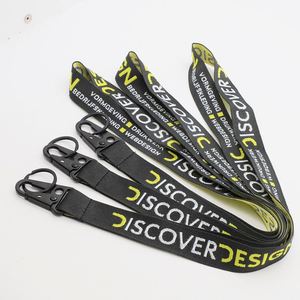 Custom Logo Thick Jacquard Lanyard Exhibition Event Gift ID Card Holder Lanyards Woven Keychain Lanyards - Product Image 1