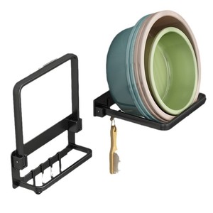 Estante de Almacenamiento Plegable para Lavabo, Montado en la Pared, Sin Necesidad de Perforación, Estante Rectangular para Baño, Soporte Duradero para Lavabo - Product Image 5