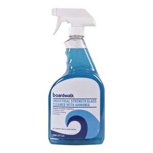 Boardwalk 32 oz Trigger Spray Bottle <b>Industrial</b> Strength Glass <b>Cleaner</b> with Ammonia 12/Carton - Product Image 1
