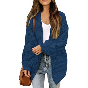 <span class=keywords><strong>Pull</strong></span> en <span class=keywords><strong>maille</strong></span> épaisse ajourée à manches lanternes pour <span class=keywords><strong>femme</strong></span>, nouvelle collection automne/hiver 2025, vêtement d'extérieur en <span class=keywords><strong>maille</strong></span> tendance - Product Image 5
