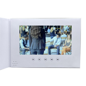 Bán buôn <span class=keywords><strong>7</strong></span> inch <span class=keywords><strong>LCD</strong></span> <span class=keywords><strong>video</strong></span> Brochure thẻ tùy chỉnh thiết kế handmade in chuyển nhiệt trống giấy thẻ quà tặng cho - Product Image 3