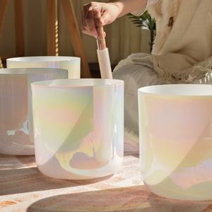 Cuencos de Cristal de Cuarzo Aurora, Juego de 7 Cuencos Cantores de Cuarzo, Instrumentos de Sonido de Tono Perfecto para Sanación Sonora, Terapia de Sonido - Product Image 2