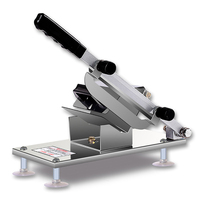Commerciële Keuken Handbediende Handleiding Rvs Bacon Motton Bevroren Vlees Snijmachine Machine
