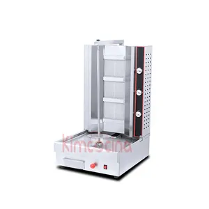 Ajustable Table Top 3 Burners Chicken Shawarma Grill Gas Doner Kebab Grill Bbq Machine 5 - 9 pieces High Performance