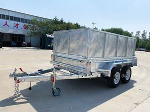 Heavy Duty 10*6 doble eje galvanizado en caliente Van Trailer pequeño camión volquete de tracción para remolques utilitarios de carga de grava de arena - Product Image 2
