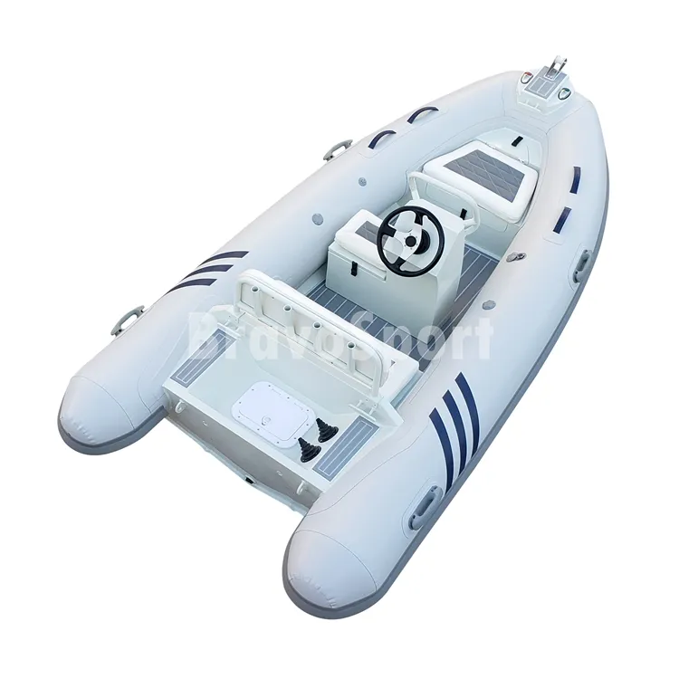 قارب قابل للنفخ صلب 12ft عالي الجودة من الألومنيوم RIB360 Hypalon/PVC مع محرك خارجي