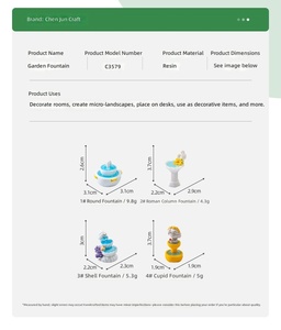 Resin Micro-landscape Creative Roman Column Cupid Garden Fountain Terrarium DIY Decorative Accessories Mini <b>Ornaments</b> - Product Image 6