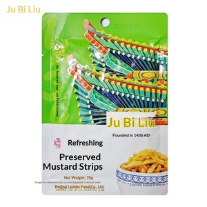 Sottaceti Liubiju di Pechino, Malen Golden Silk 70g, Sottaceti Rinfrescanti di Senape in Salsa, Vegetariani, per Colazione con Porridge - Product Image 5