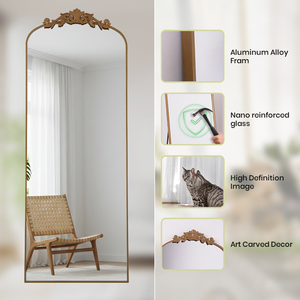 Hot bán ý nhà Deco gương cổ điển đầy đủ chiều dài đứng dài pháp Gương Cổ - Product Image 2
