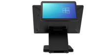 Système Pos à écran tactile DLSUM-TG avec lecteur de codes-barres de bureau Windows et Android Os avec affichage kiosque