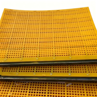 Plaque de tamis vibrant en maille polyester, sur mesure, super antichoc, en polyuréthane polymatériau, pour déshydratation